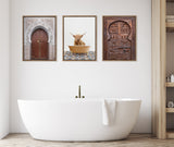 Sylvie Highland Cow In Mediterranean Bath Framed Canvas by kateandlaurel - product image 5 for Resin Society