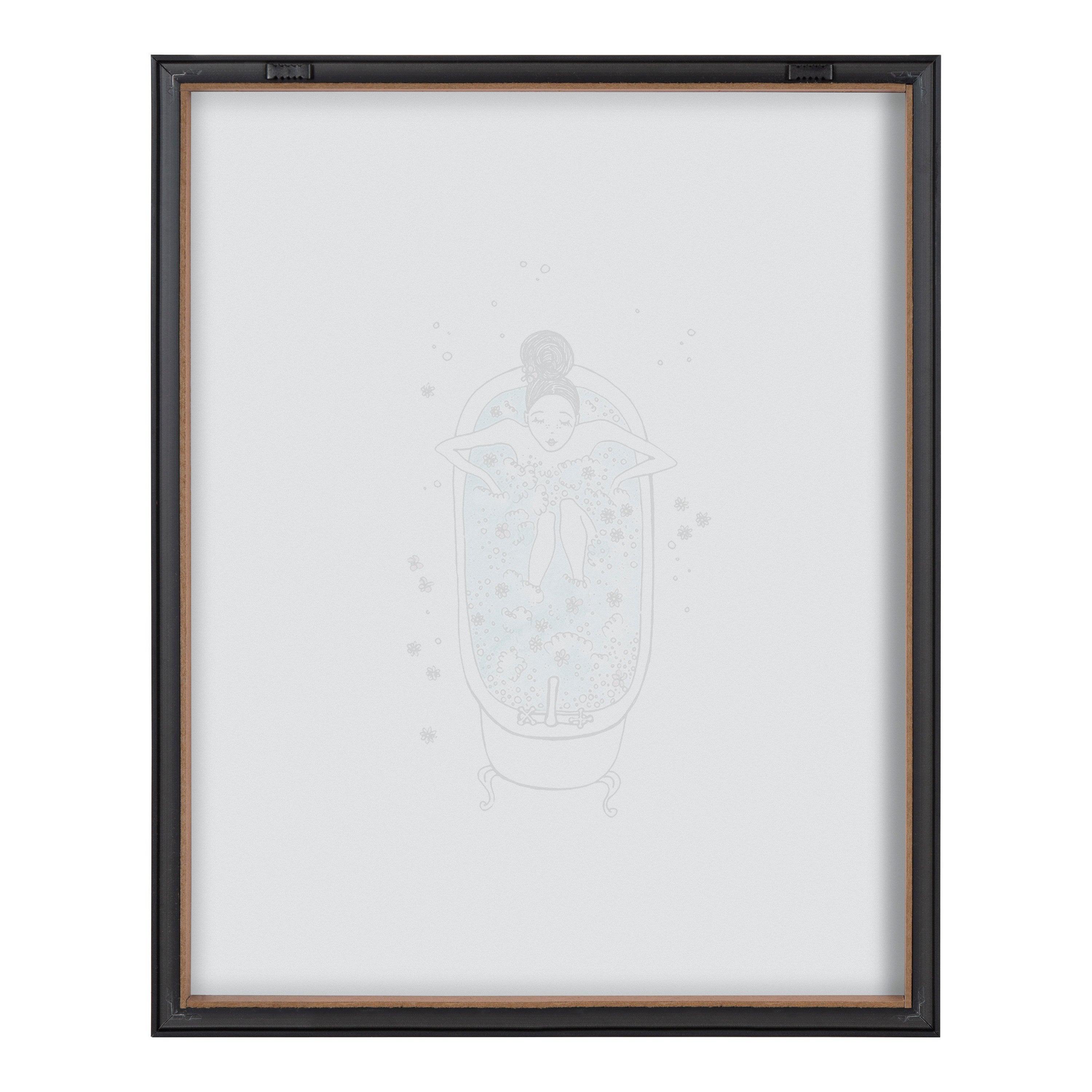 Blake Girl in a Bath Framed Printed Glass by Viola Kreczmer by kateandlaurel - product image 12 for Resin Society