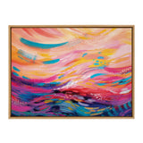 Sylvie Brush Strokes 90 Framed Canvas by kateandlaurel - product image 19 for Resin Society