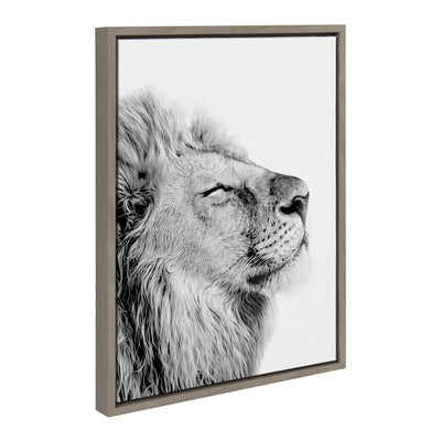 Sylvie Lion Self Actualizing Framed Canvas by kateandlaurel - product image 14 for Resin Society