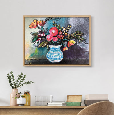 Sylvie Whimsy Still Life Framed Canvas by kateandlaurel - product image 7 for Resin Society
