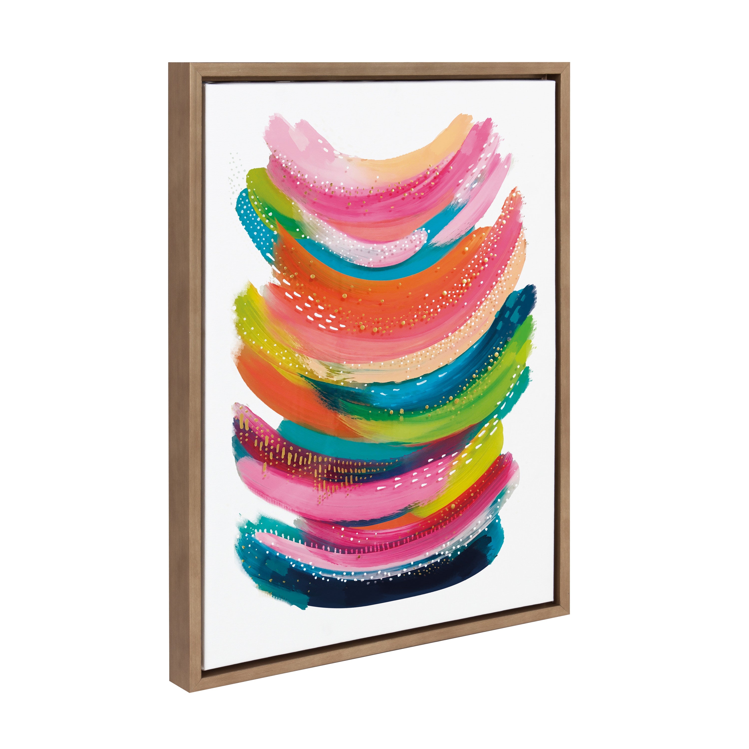 Sylvie Bright Abstract Framed Canvas