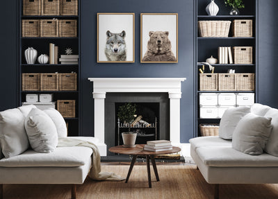 Sylvie Bear European Color Framed Canvas by kateandlaurel - product image 9 for Resin Society