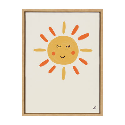 Sylvie Sleepy Sun Framed Canvas by kateandlaurel - product image 10 for Resin Society