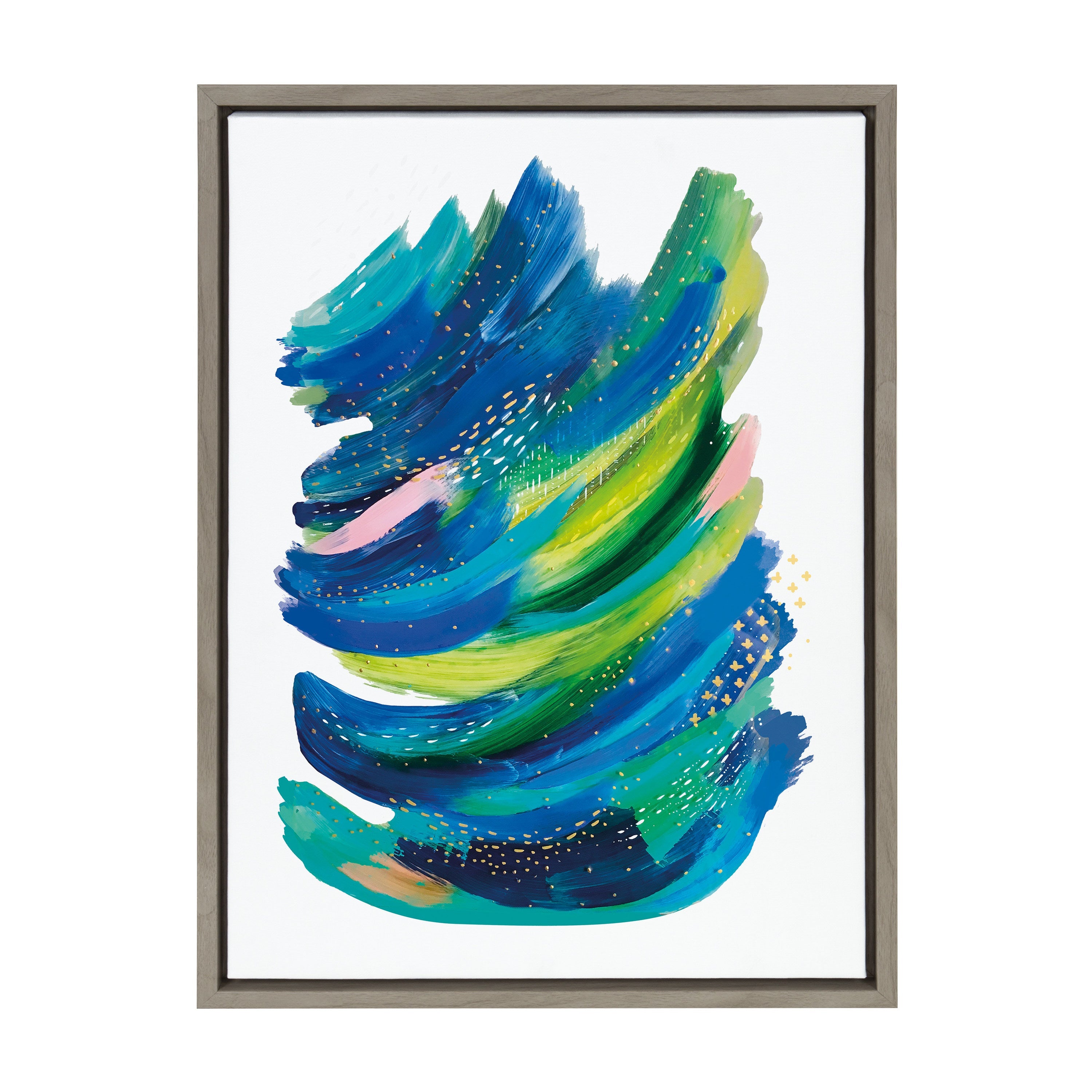 Sylvie Bright Abstract 2 Framed Canvas by kateandlaurel - product image 16 for Resin Society