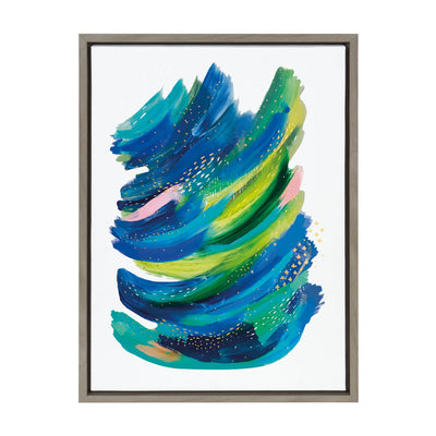 Sylvie Bright Abstract 2 Framed Canvas by kateandlaurel - product image 16 for Resin Society