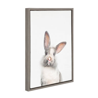 Sylvie Animal Studio Cute Male Rabbit Framed Canvas by kateandlaurel - product image 2 for Resin Society