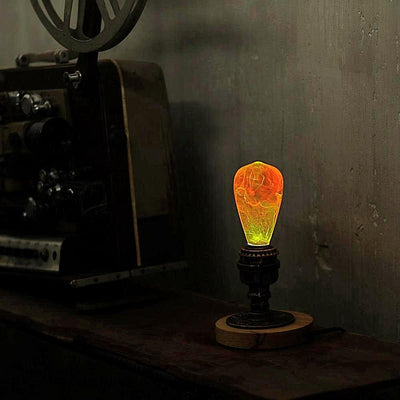 EP Light Nebula Resin LED Lamp showing handcrafted nebula design with wooden base options