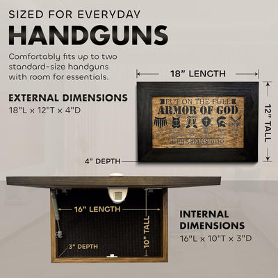 Hidden Gun Cabinet Put On The Full Armor Of God by Bellewood Designs - product image 6 for Resin Society