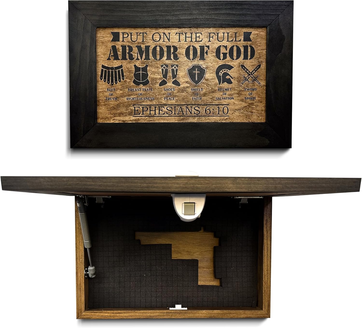Hidden Gun Cabinet Put On The Full Armor Of God by Bellewood Designs - main product image for Resin Society