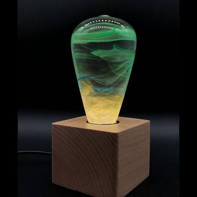 Three handcrafted resin LED bulbs in a gift set from EP Designlab LLC
