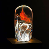 EP Light Tango Resin LED Bulb with wooden base, handcrafted resin design