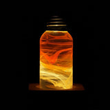 EP Light Flame Decorative Resin LED Bulb showing flame effect inside resin bulb