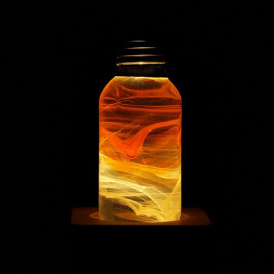 EP Light Flame Decorative Resin LED Bulb showing flame effect inside resin bulb