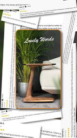 C-Shaped Luxury Resin End / Side Table - Unique Gift Idea by Gizz - product image 17 for Resin Society