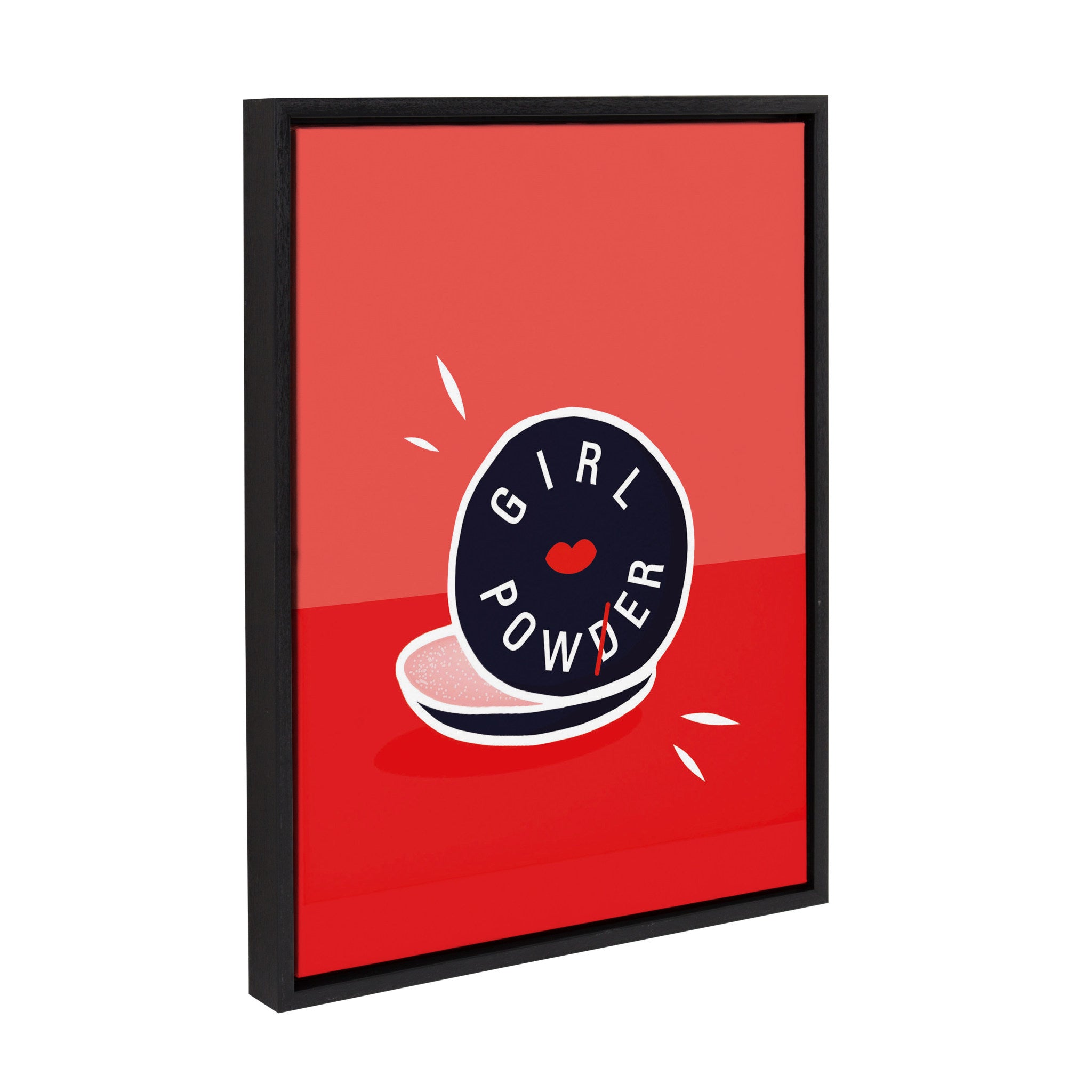 Sylvie Girl Power Framed Canvas by kateandlaurel - product image 2 for Resin Society