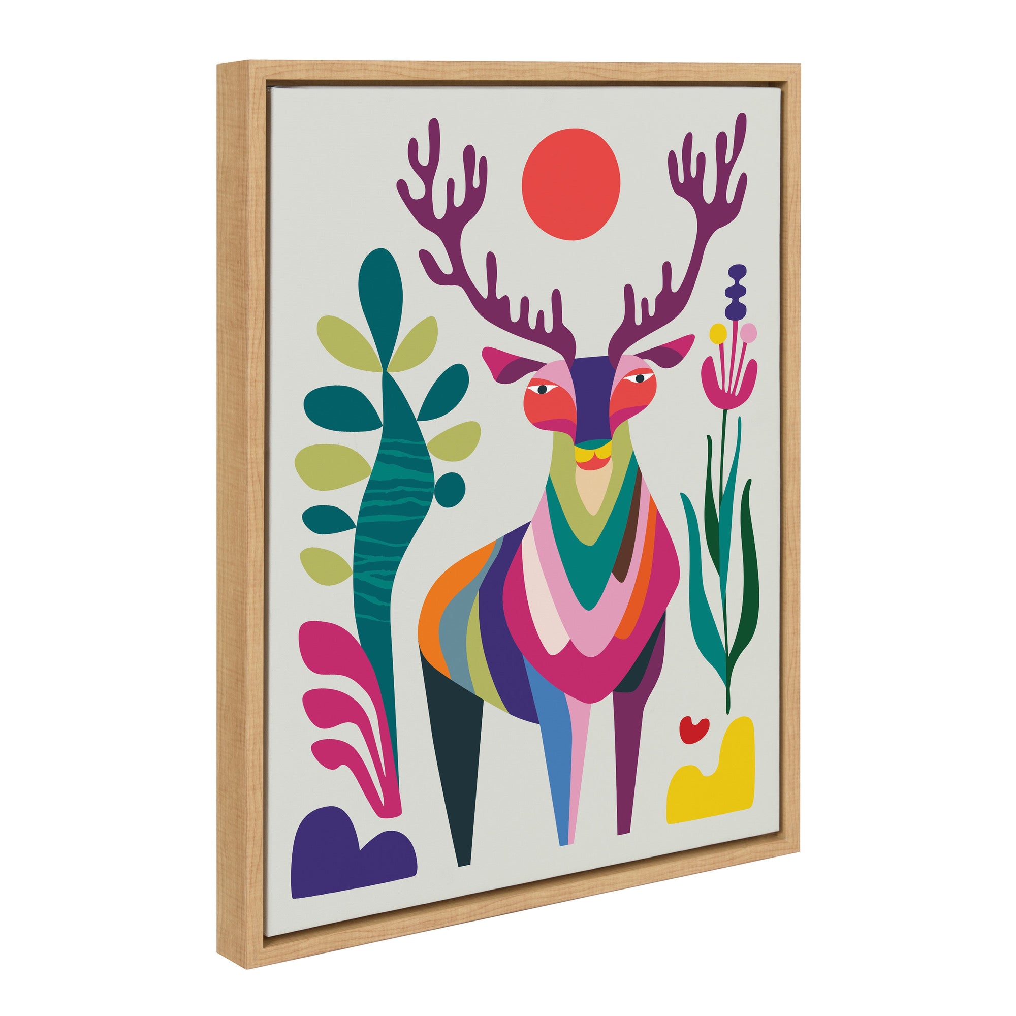 Sylvie MCM Reindeer Framed Canvas by Rachel Lee of My Dream Wall