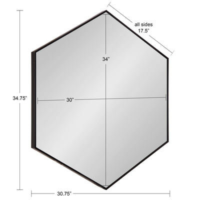 Rhodes Framed Hexagon Wall Mirror