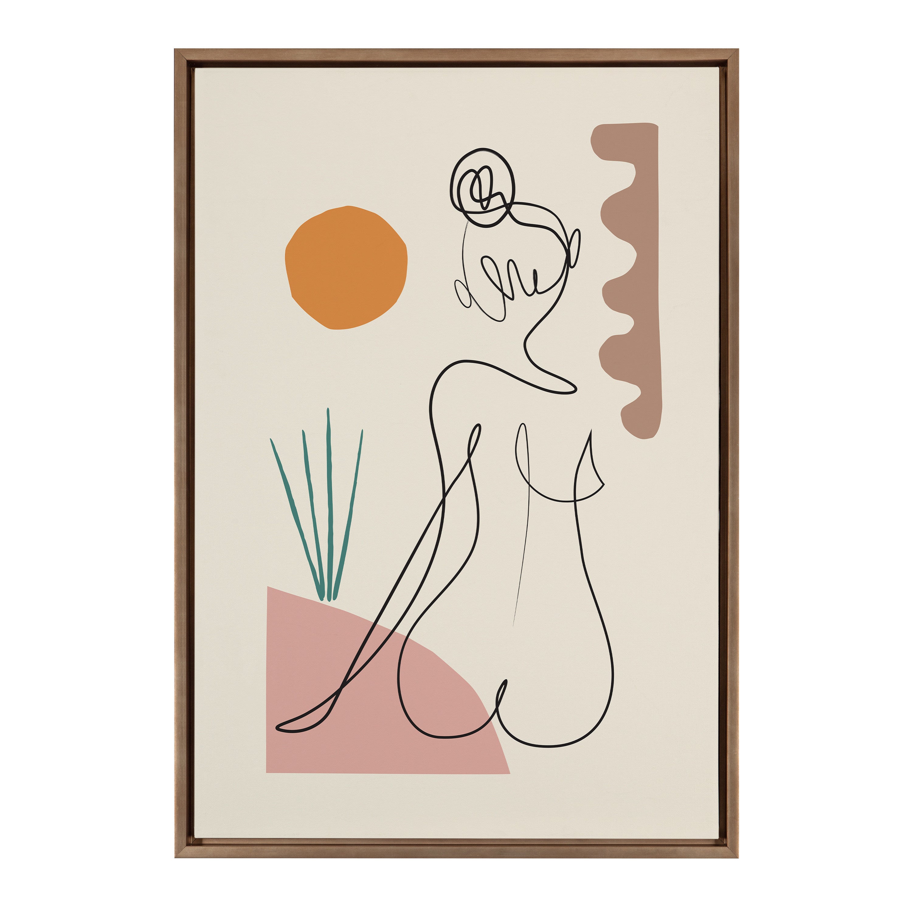 Sylvie Sunset Framed Canvas by kateandlaurel - product image 13 for Resin Society