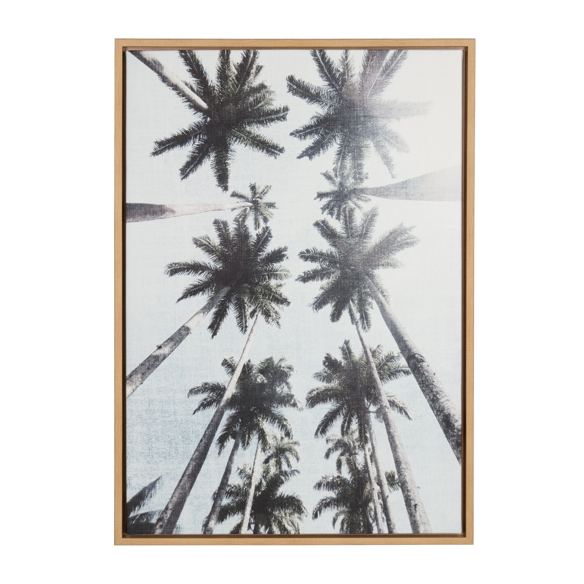 Sylvie Palm Tree Row Framed Canvas by Simon Te Tai by kateandlaurel - product image 8 for Resin Society