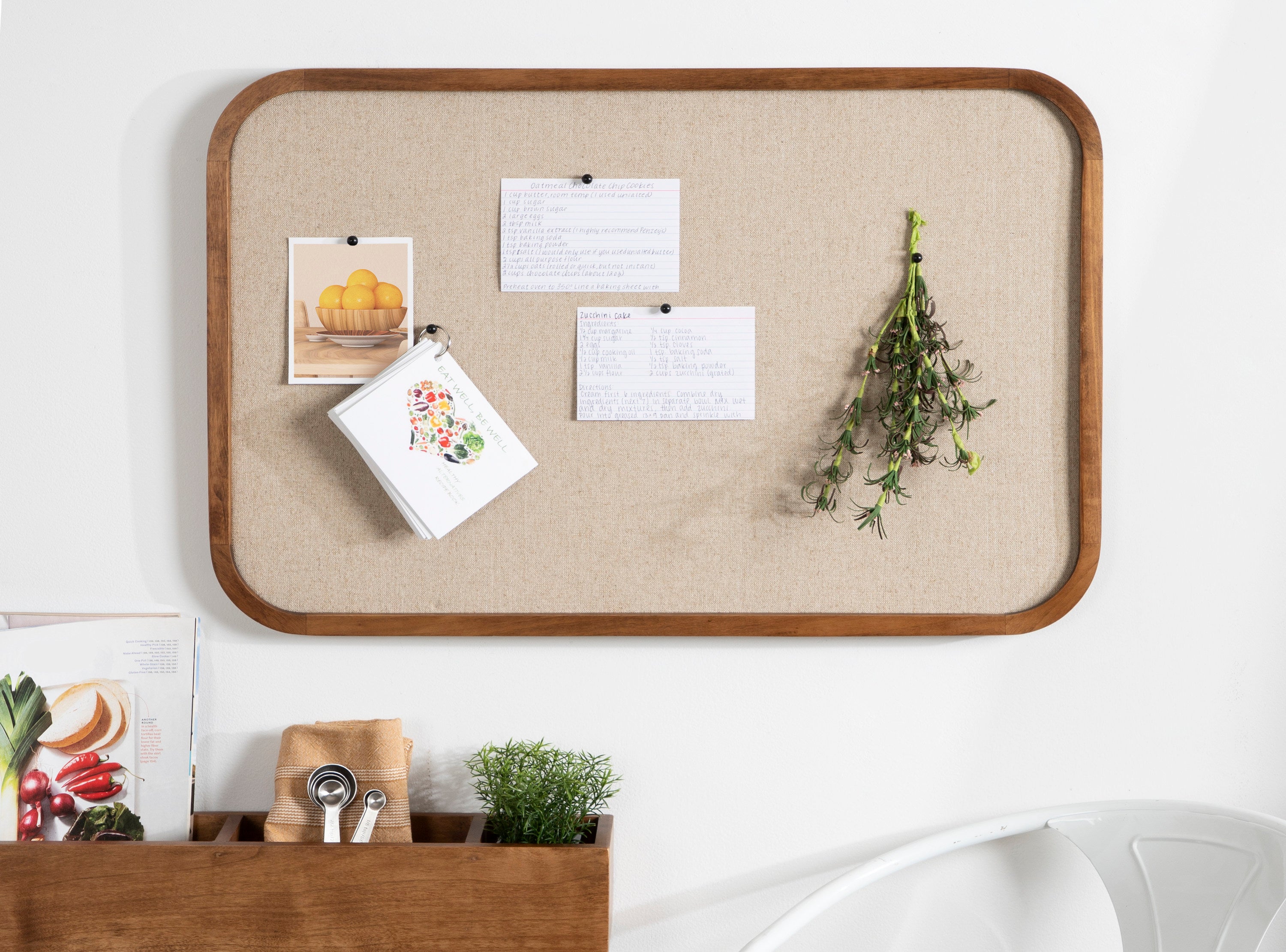 Hutton Wood Framed Fabric Pinboard by kateandlaurel - product image 14 for Resin Society