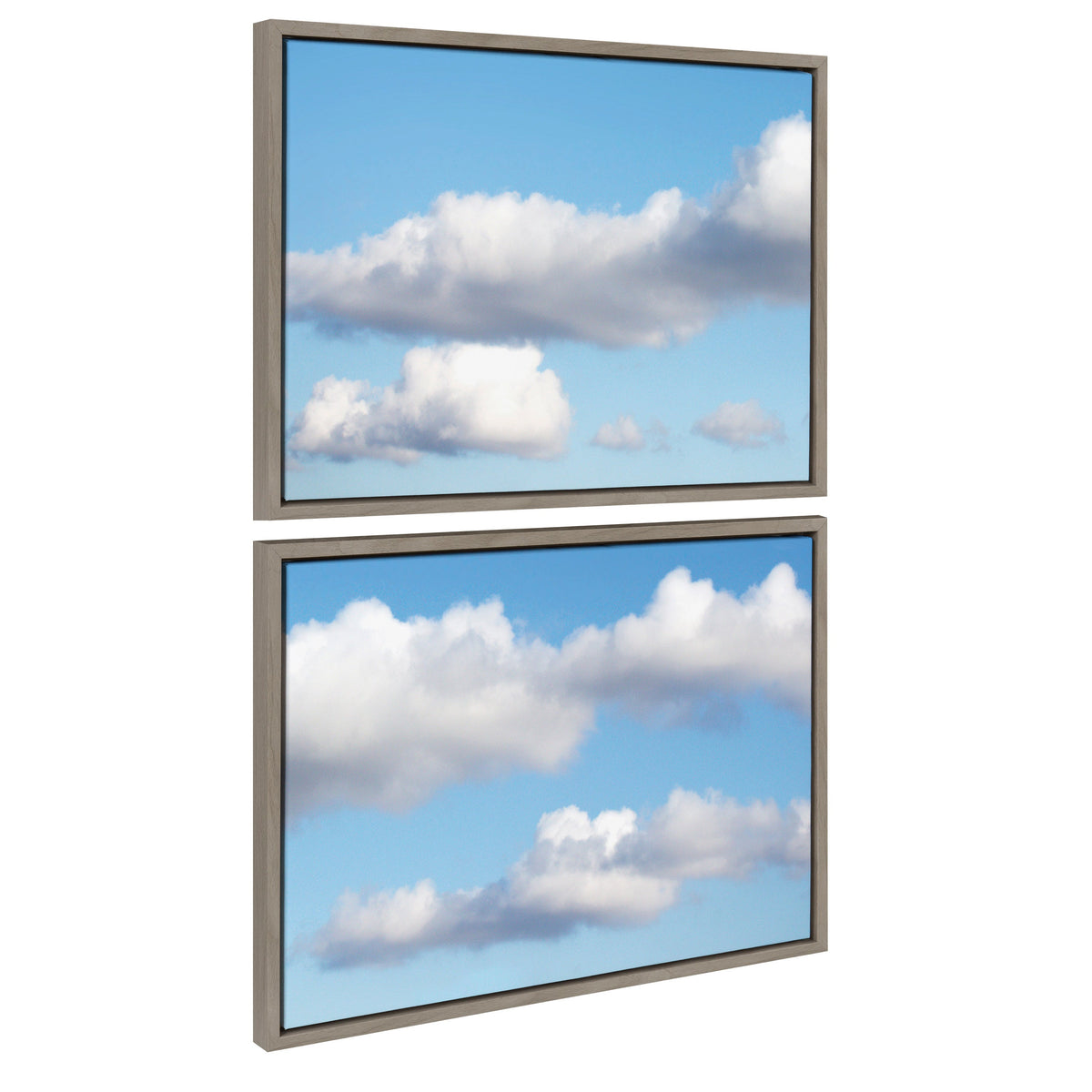 Sylvie Uplifting Clouds Framed Canvas by kateandlaurel - product image 2 for Resin Society