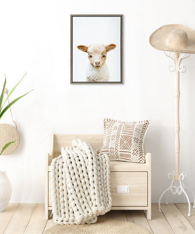 Sylvie Animal Studio Lamb Framed Canvas by Amy Peterson Art Studio