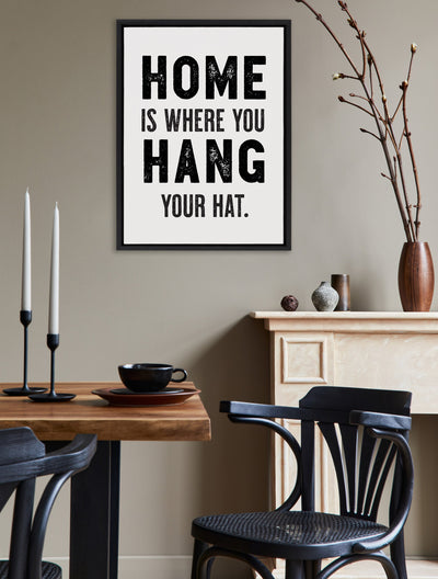 Sylvie Home Hat Framed Canvas by The Whiskey Ginger