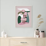 Sylvie Abstract Figure 4 Framed Canvas by kateandlaurel - product image 4 for Resin Society
