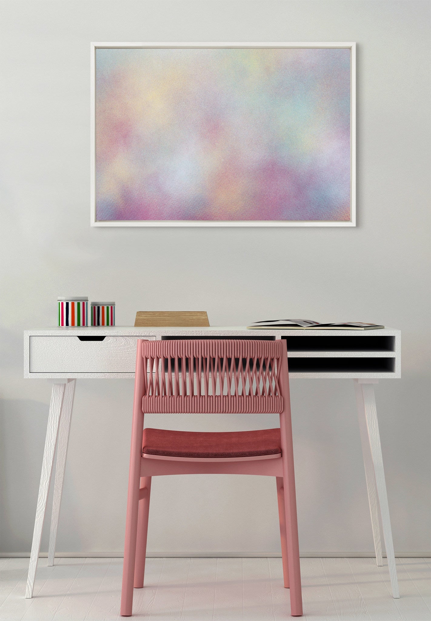 Sylvie MP Baby Girl Framed Canvas by kateandlaurel - product image 8 for Resin Society