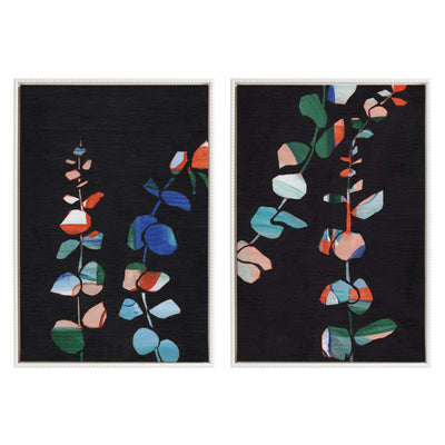 Sylvie Beaded Jade I and II Framed Canvas Art Set by Kateandlaurel