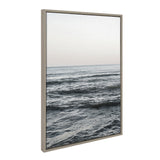 Sylvie Calm Ocean Vibes Framed Canvas by Vidal Hernandez by kateandlaurel - product image 2 for Resin Society