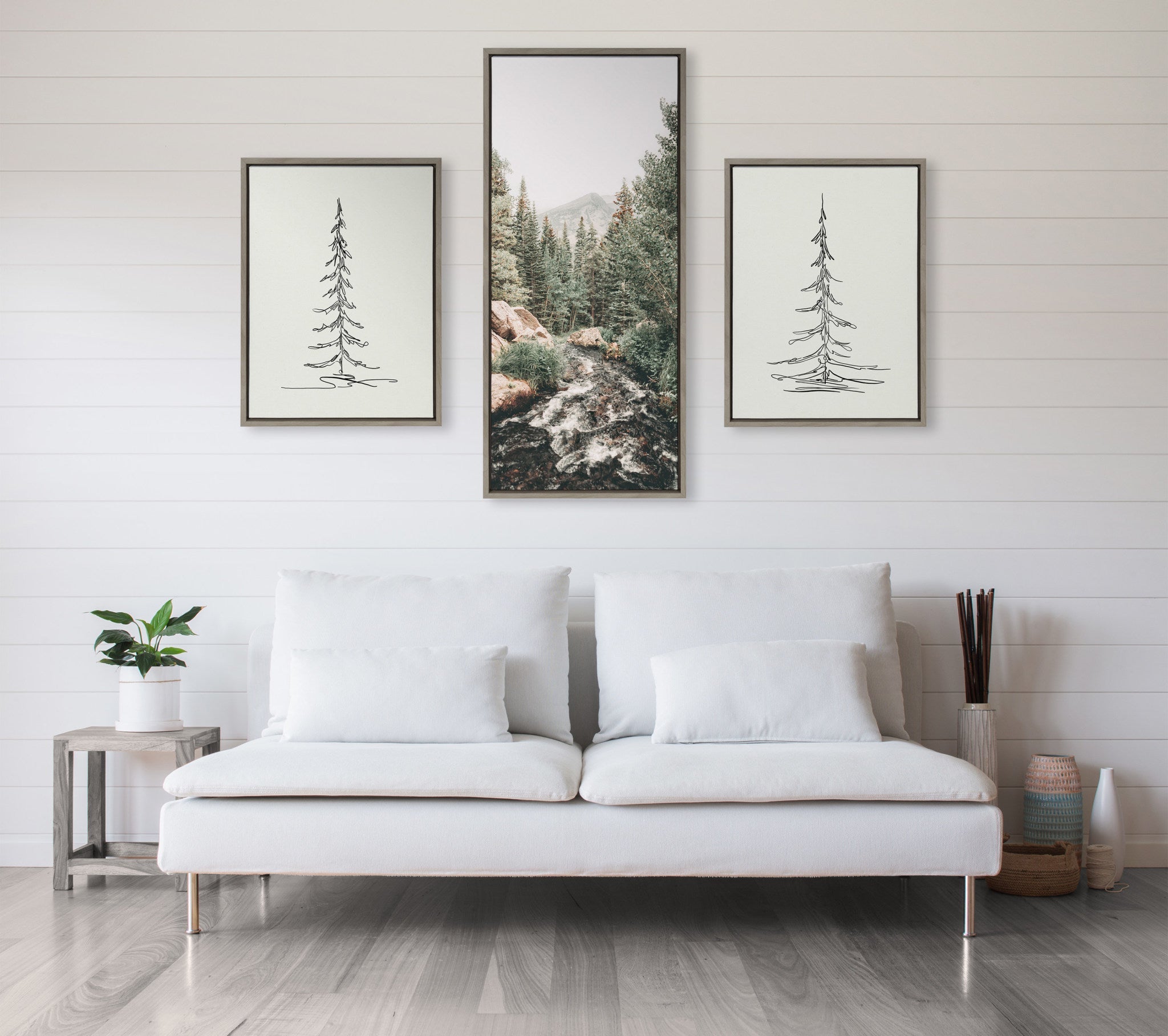 Sylvie Meet Me Here Framed Canvas by kateandlaurel - product image 6 for Resin Society