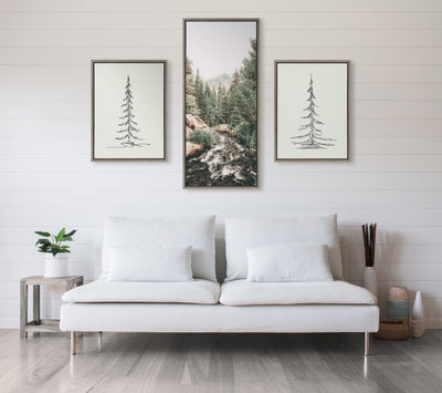 Sylvie Meet Me Here Framed Canvas by kateandlaurel - product image 6 for Resin Society