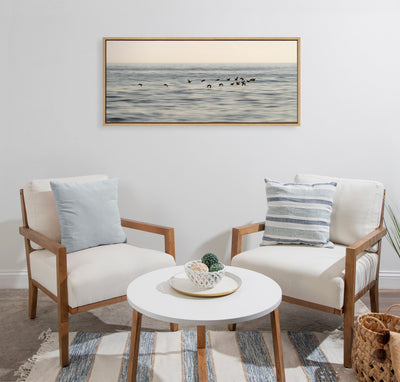 Sylvie Birds of a Feather Framed Canvas by kateandlaurel - product image 4 for Resin Society