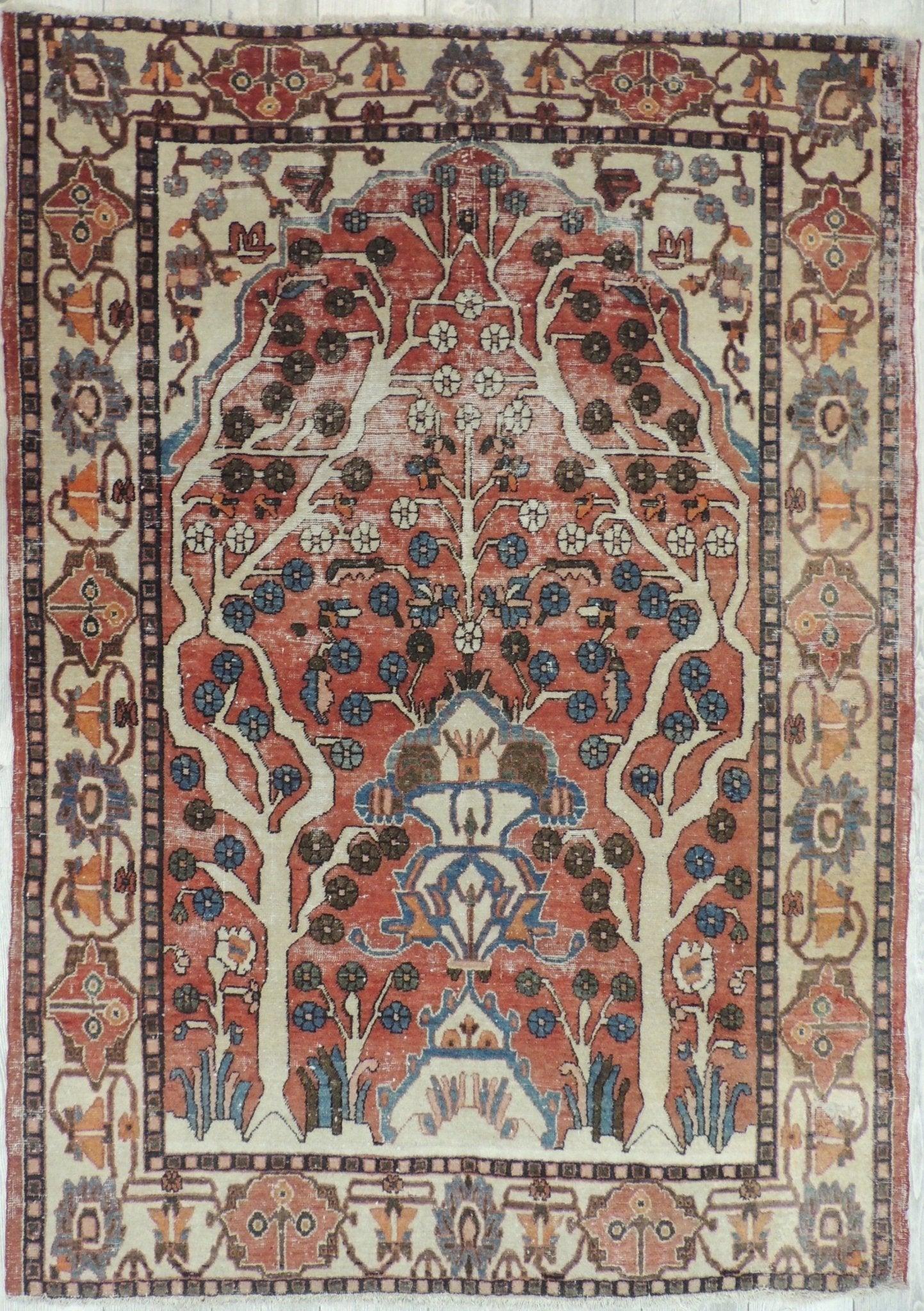 Exquisite Distressed Fine Persian Area Rug 5x7 Ft by Rugistan - main product image for Resin Society
