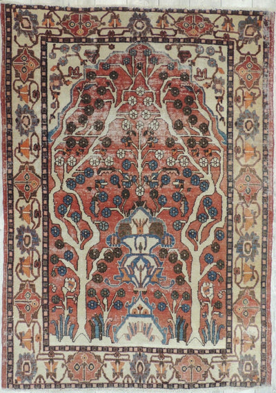 Exquisite Distressed Fine Persian Area Rug 5x7 Ft by Rugistan - main product image for Resin Society