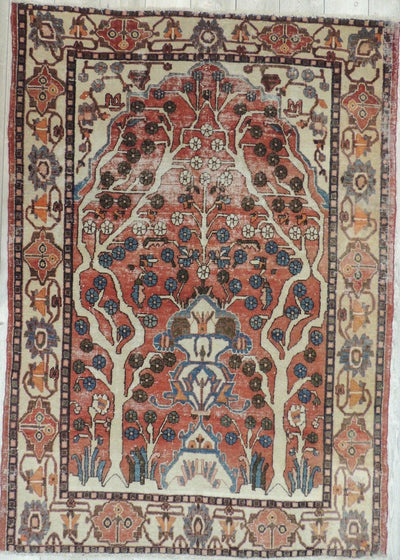 Exquisite Distressed Fine Persian Area Rug 5x7 Ft by Rugistan - product image 3 for Resin Society