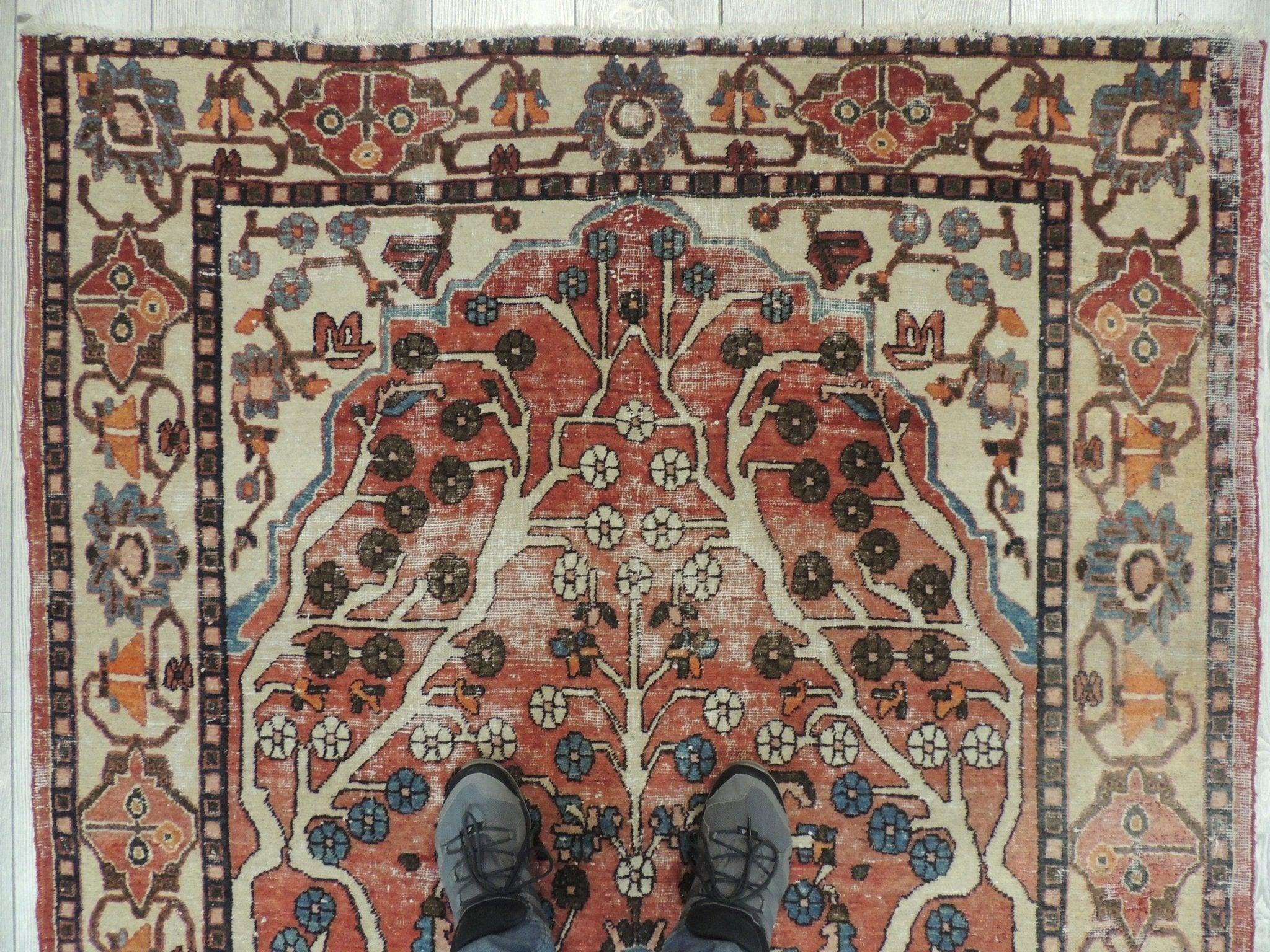 Exquisite Distressed Fine Persian Area Rug 5x7 Ft by Rugistan - product image 9 for Resin Society