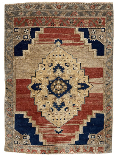Exquisite handmade oushak rug 3'7''x5' by Rugistan - main product image for Resin Society