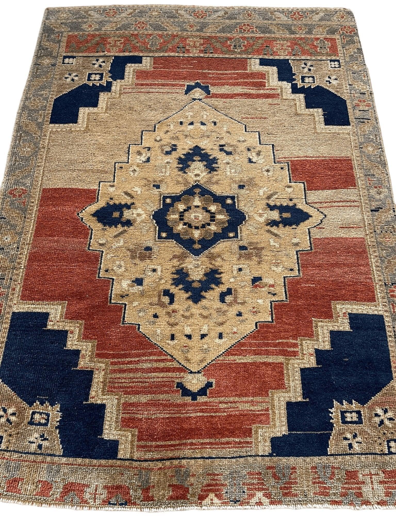 Exquisite handmade oushak rug 3'7''x5' by Rugistan - product image 4 for Resin Society