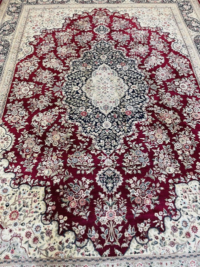 Exquisite Mint Hand-Knotted Peshawar Oriental Wool Rug – 9' x 12' by Rugistan - main product image for Resin Society