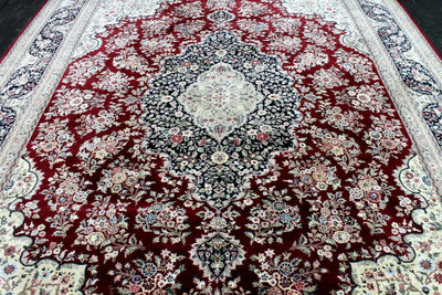 Exquisite Mint Hand-Knotted Peshawar Oriental Wool Rug – 9' x 12' by Rugistan - product image 2 for Resin Society