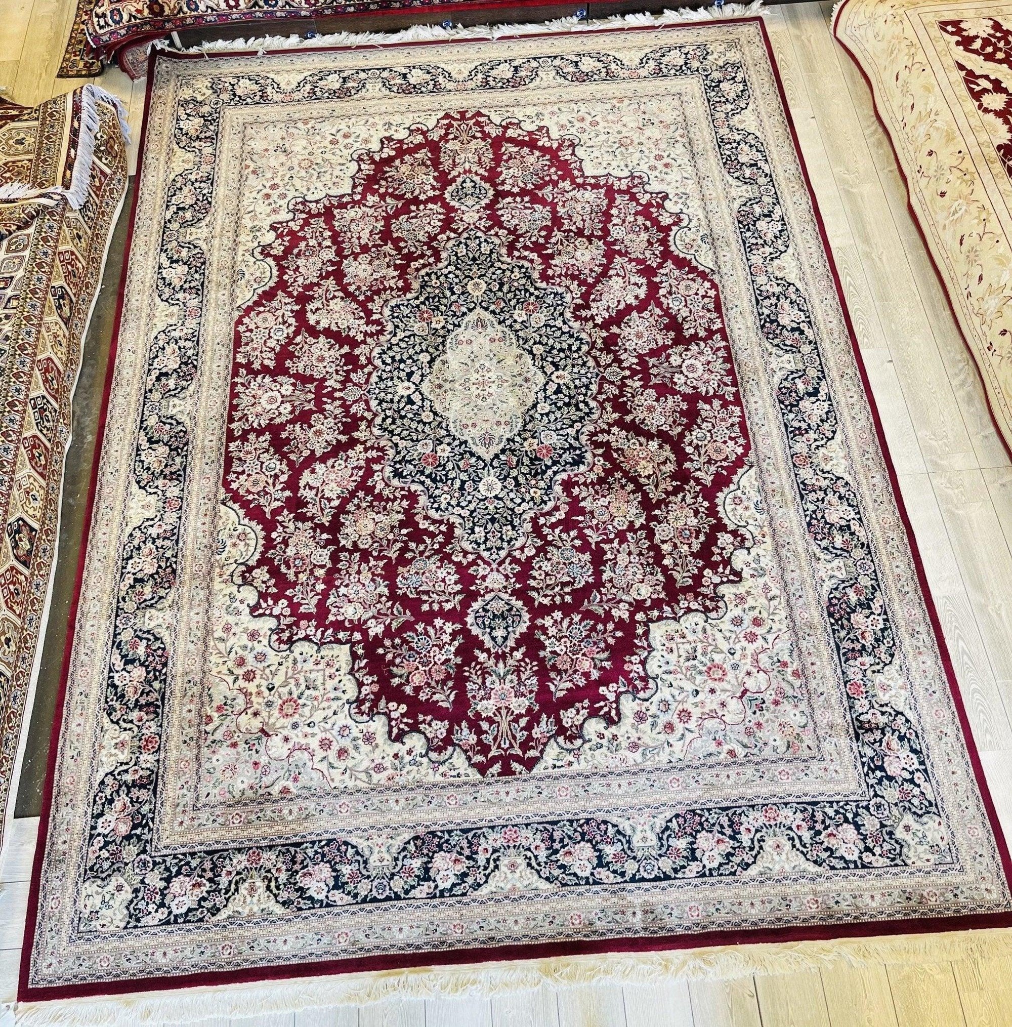 Exquisite Mint Hand-Knotted Peshawar Oriental Wool Rug – 9' x 12' by Rugistan - product image 3 for Resin Society