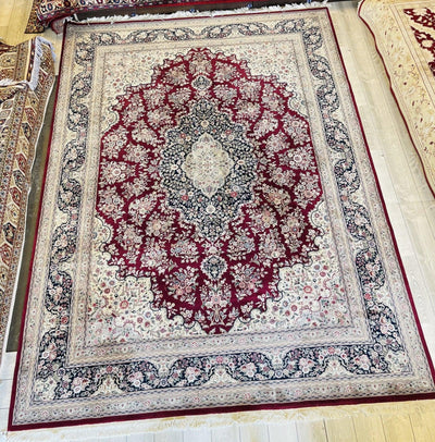 Exquisite Mint Hand-Knotted Peshawar Oriental Wool Rug – 9' x 12' by Rugistan - product image 3 for Resin Society