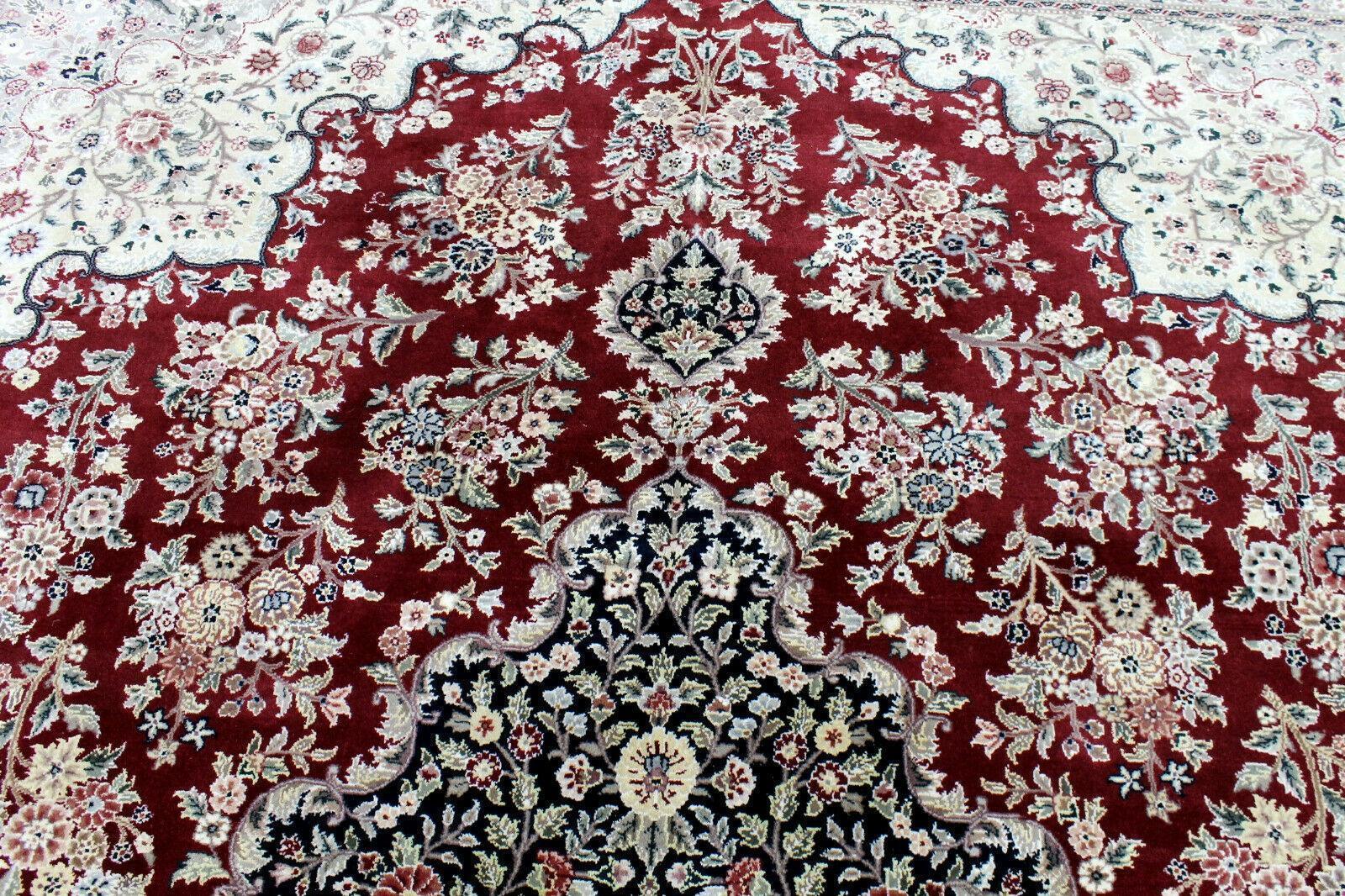 Exquisite Mint Hand-Knotted Peshawar Oriental Wool Rug – 9' x 12' by Rugistan - product image 6 for Resin Society