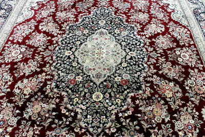Exquisite Mint Hand-Knotted Peshawar Oriental Wool Rug – 9' x 12' by Rugistan - product image 8 for Resin Society