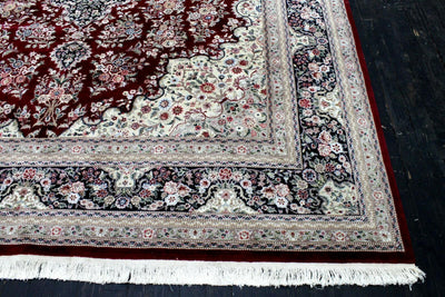 Exquisite Mint Hand-Knotted Peshawar Oriental Wool Rug – 9' x 12' by Rugistan - product image 9 for Resin Society