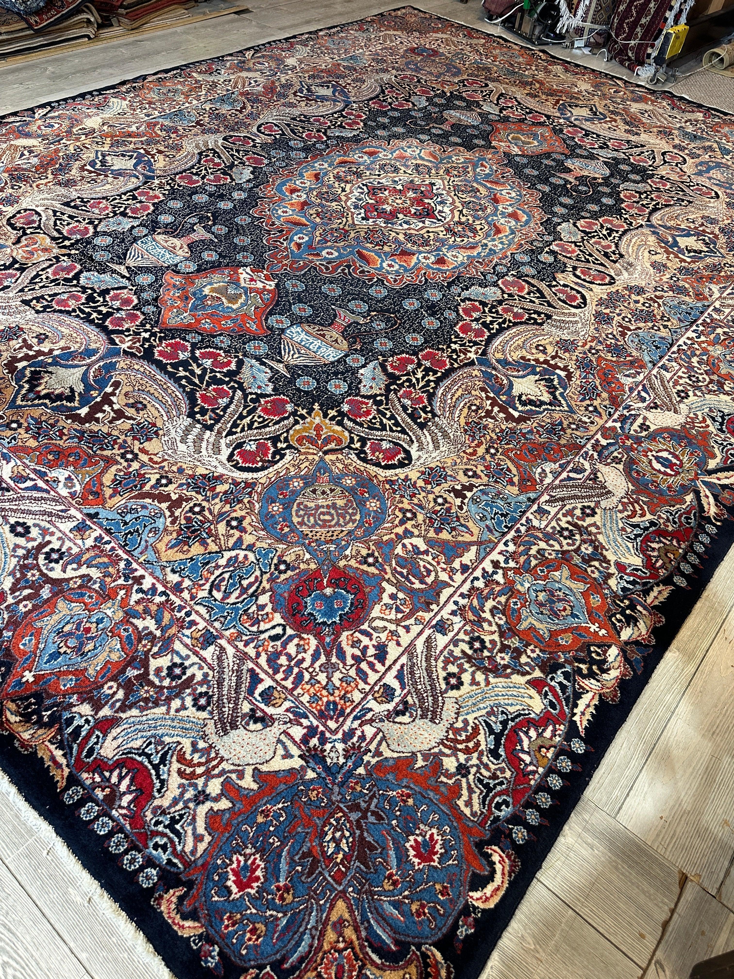 Exquisite Persian Kashmar Rug 9’11” x 13’3” by Rugistan - product image 8 for Resin Society