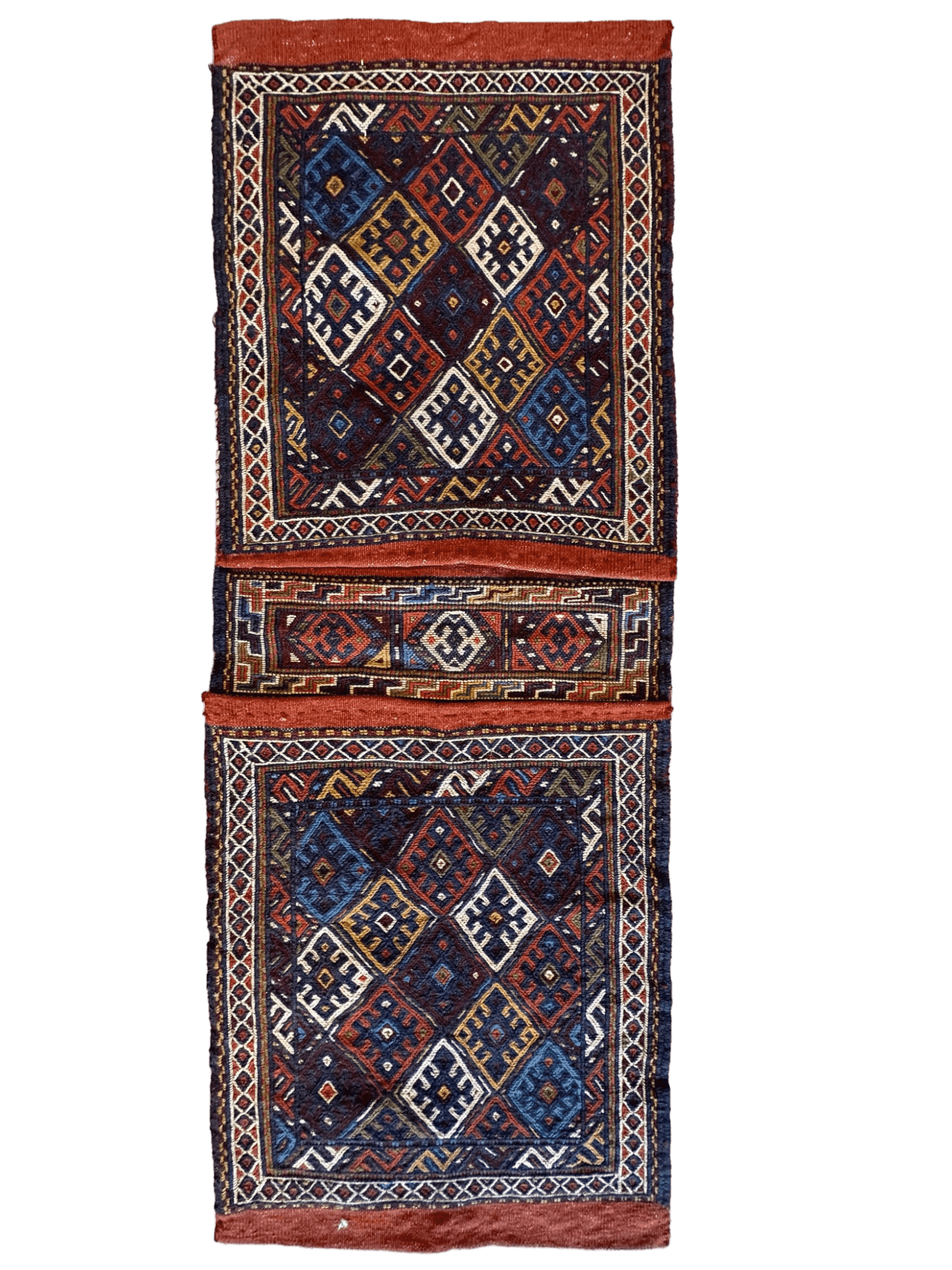 Exquisite Persian Qashqai Nomadic Vintage Khorjin ‘Saddle bag’ by Rugistan - product image 2 for Resin Society